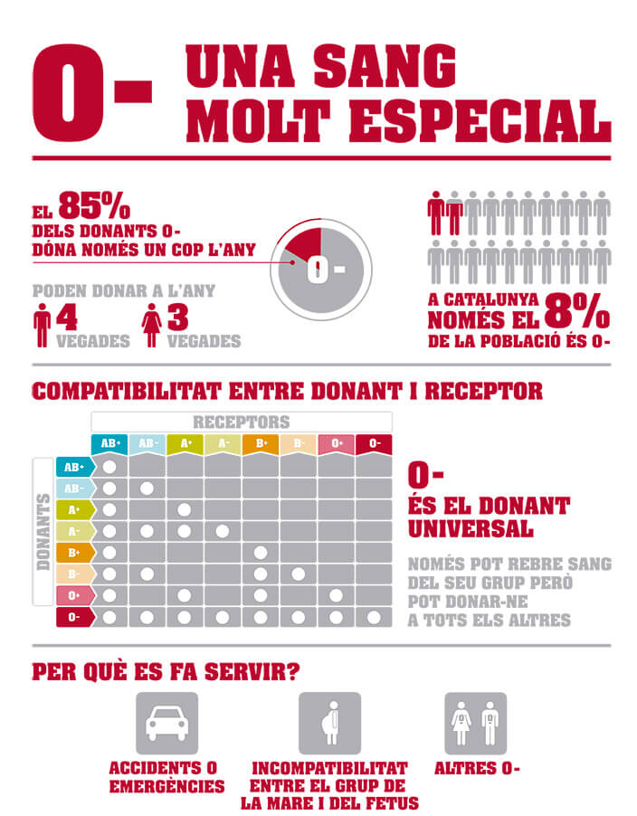 infografia del tipus de sang