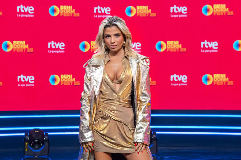 Carla Frigo a la presentació de Benidorm Fest (RTVE )