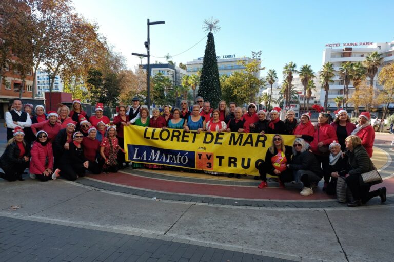 Crida per comunicar els actes solidaris amb la Marató a Lloret de Mar