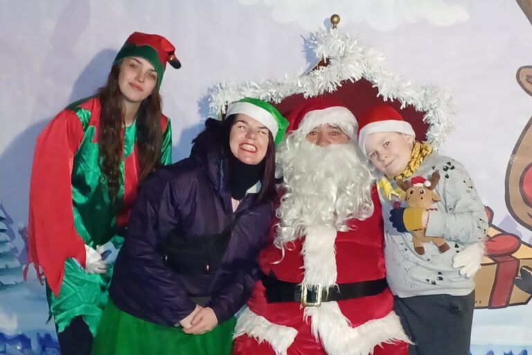 El Pare Noel, l'any passat, a la festa de Nadal (Associació de veïns de Fenals i Santa Clotilde)