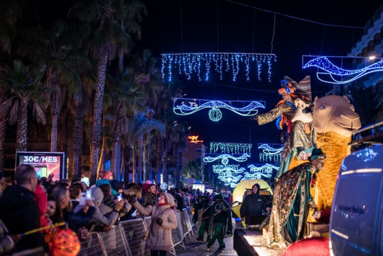 La cavalcada dels Reis d'Orient a Lloret de Mar.