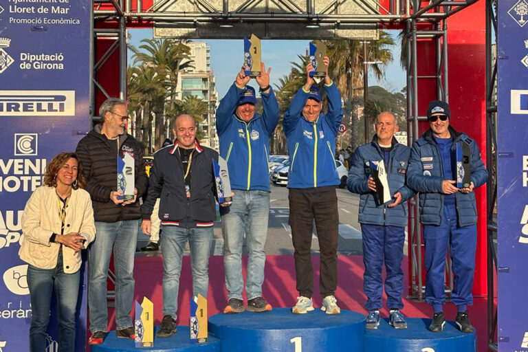 L’equip lloretenc format per Reyes Carmona i Juan José Ruiz, guanyadors en Regularitat del Rally de Lloret