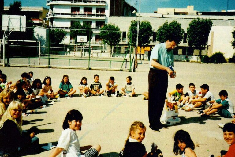 Joan Domènech fent de mestre