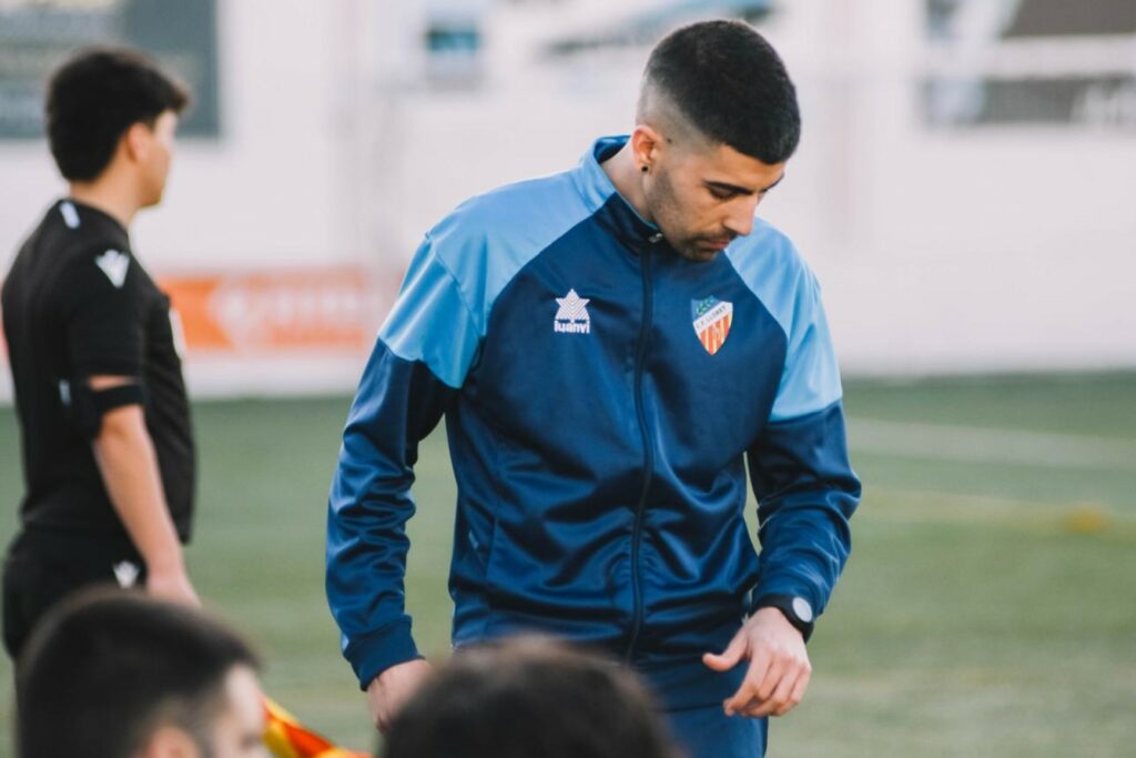 Amós Gasca quan era entrenador del juvenil del Lloret