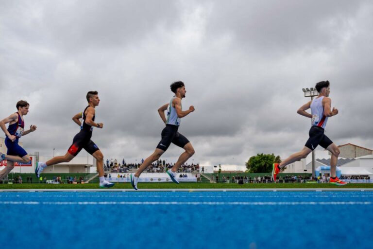Bakr El Asri, al Campionat d'Espanya de 5.000 metres sub20, a Maó