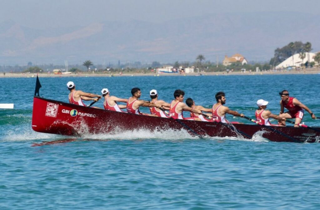 El sènior masculí en el campionat (Club Rem Santa Cristina)