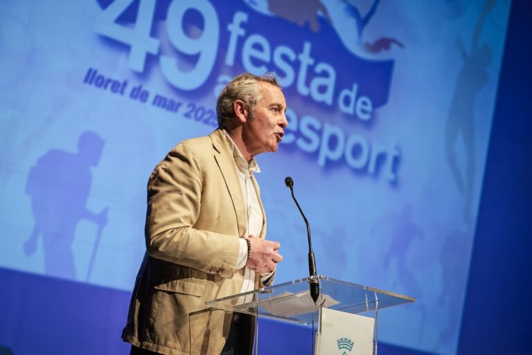 Frederic Guich a la Festa de l'esport (Ajuntament de Lloret de Mar)