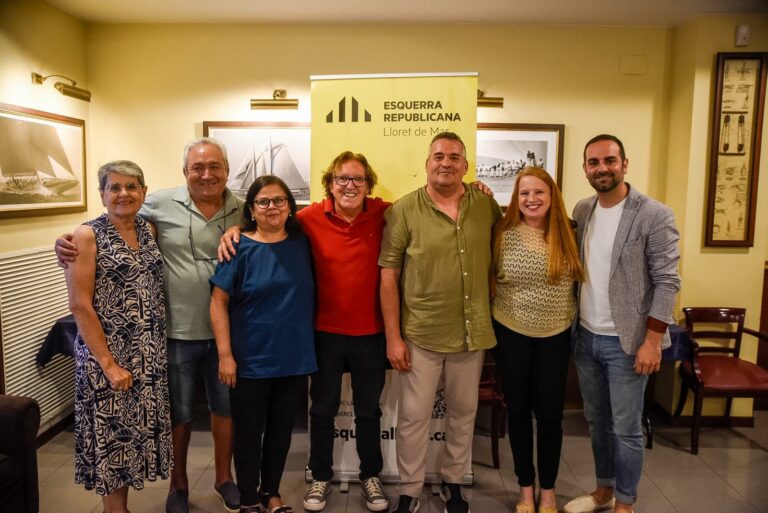 Xavi Cuartero i la nova secció d'ERC de Lloret de Mar