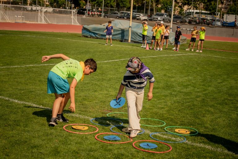 Infants a la jornada ludicoesportiva interescolar d'aquest matí