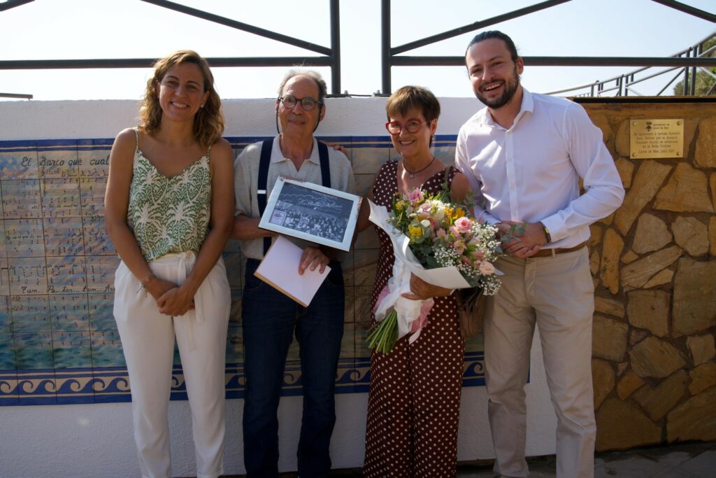 El moment del reconeixement a Joan Bernat (Ajuntament de Lloret de Mar)