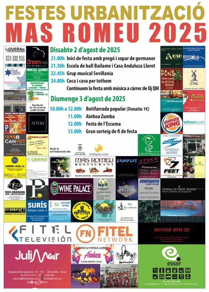 cartell festes mas romeu