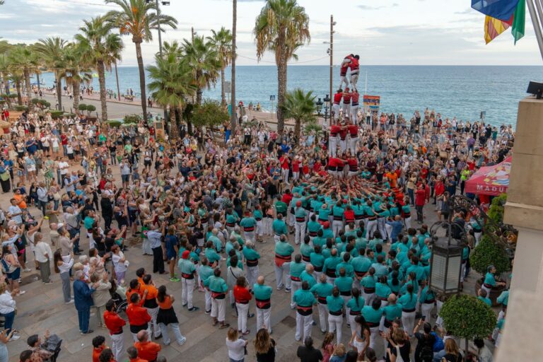 La Diada Castellera de l'any passat (Ajuntament de Lloret de Mar)