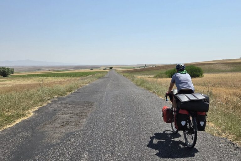 Dani Cazalla durant la seva ruta
