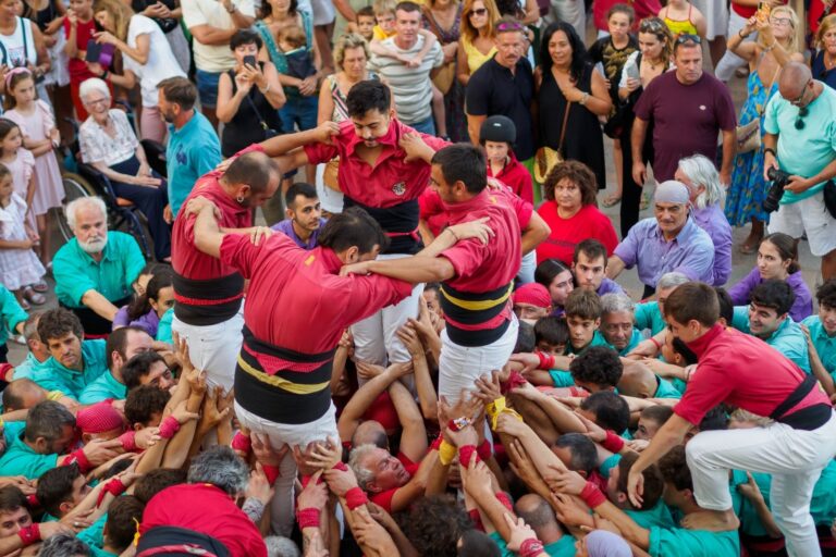 Un moment de la Diada Castellera de l'any passat (Ajuntament de Lloret de Mar)