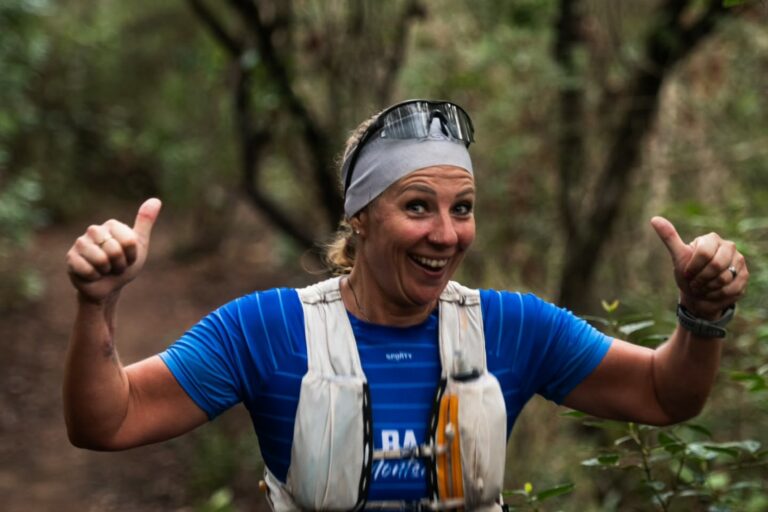 Una participant a la cursa (Cabra's Trail)