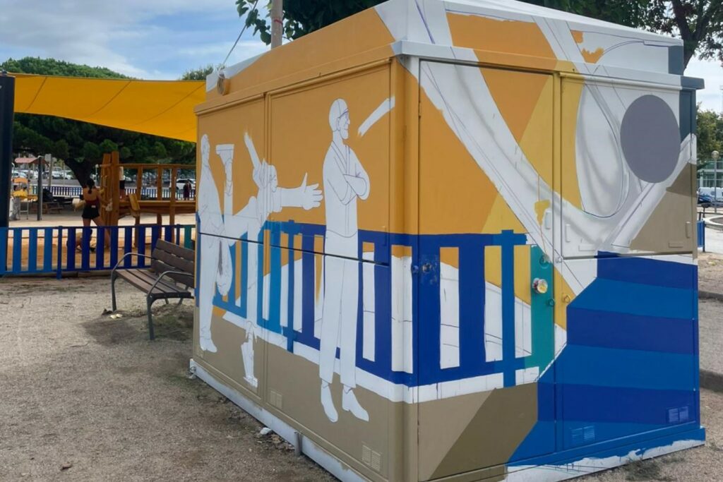 Una vista de la caseta de la petanca (Odie)