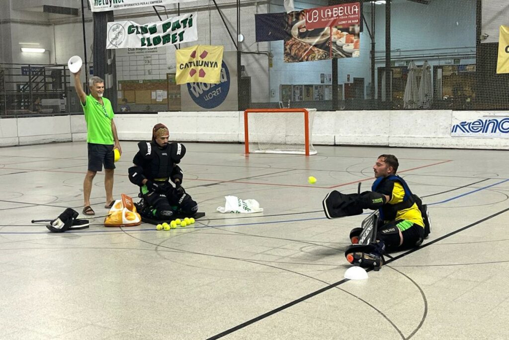 Entrenament de porters, aquesta setmana (Club Hoquei Lloret)