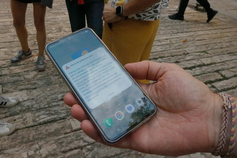 prova alerta rebuda al mobil