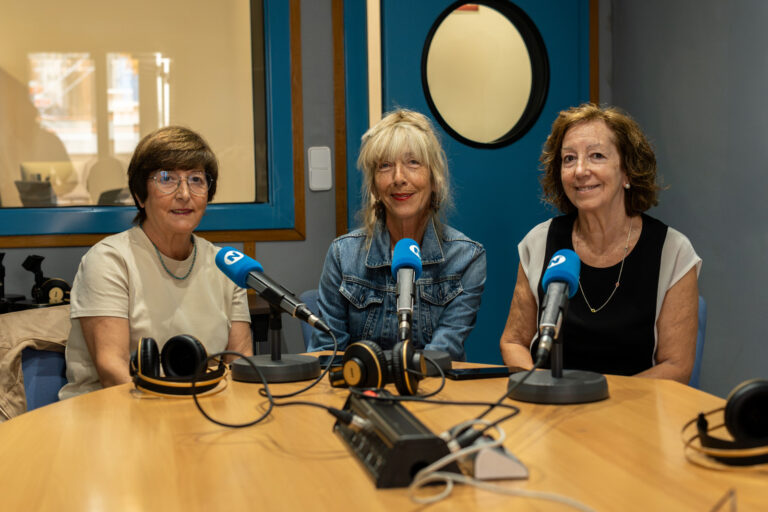 Carmen Ribas, Edu Galera i Núria Anglada als estudis de la ràdio