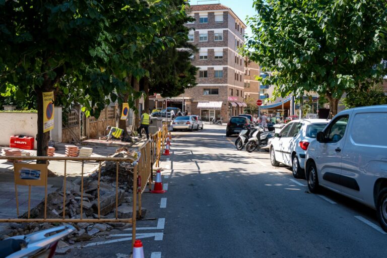 Les obres que s'estan fent aquests dies (Ajuntament de Lloret de Mar)