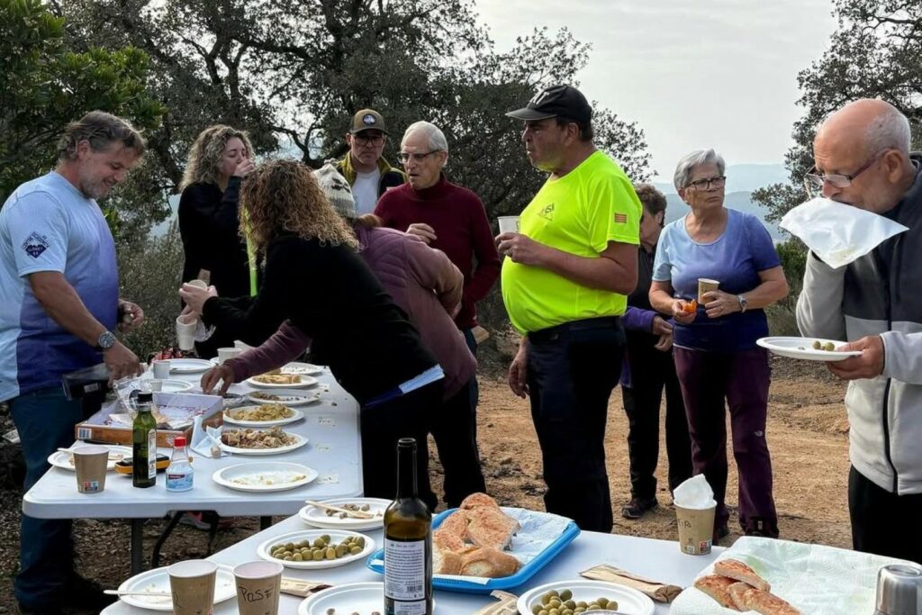 Degustant les truites al Montgròs