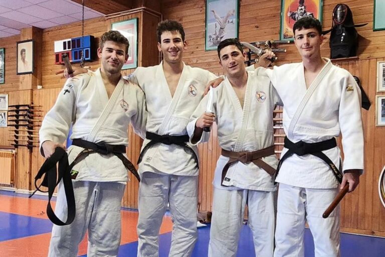 Eduard Reina, Pol Agulló, Eric Gonzàlez i Adam Pérez (Club Esportiu Judo Lloret)