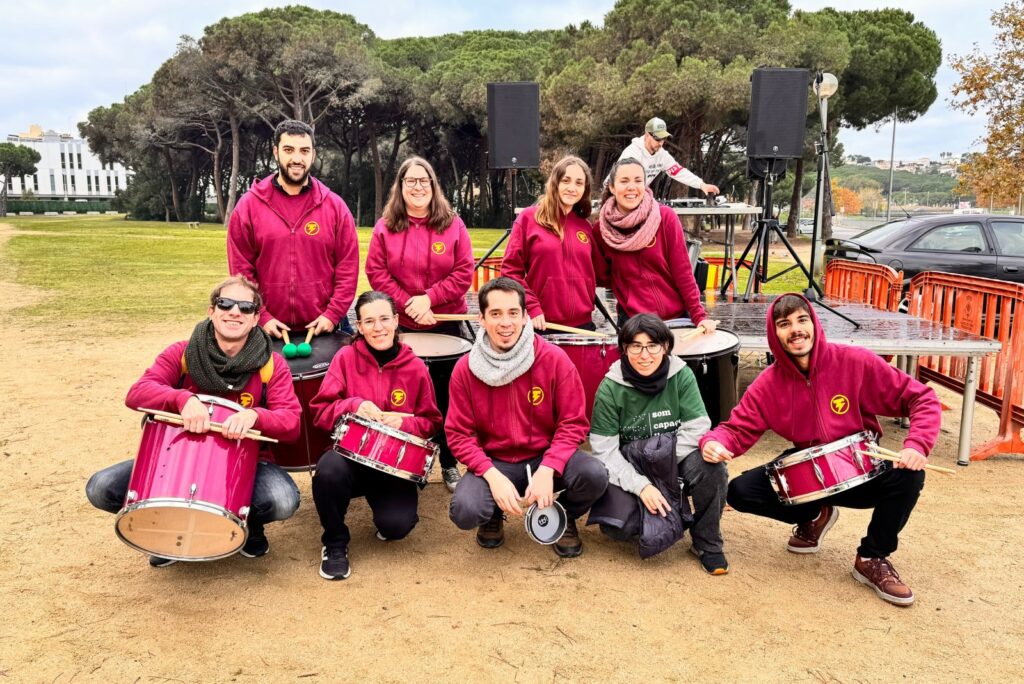 Cristina Marquès amb la colla Kalatrons (Som Capaços)