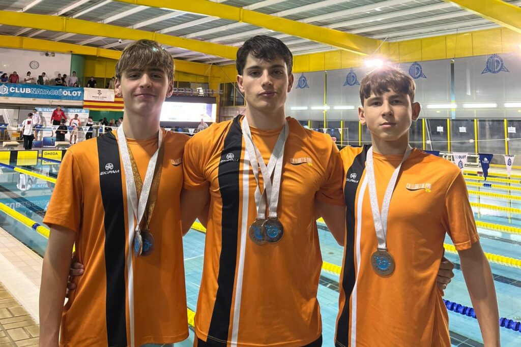 Ion Varanita, Joel Arredondo i Maxim Tolmachev (Club Natació Lloret)