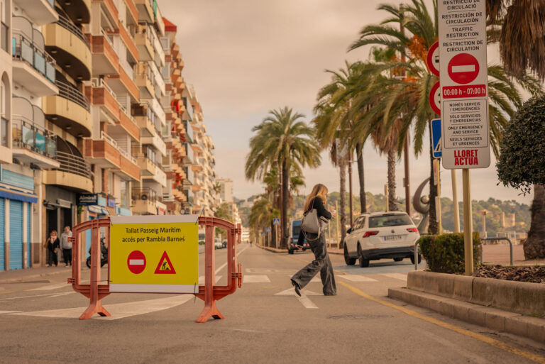 Pilones Passeig d'Agustí Font Lloret de Mar