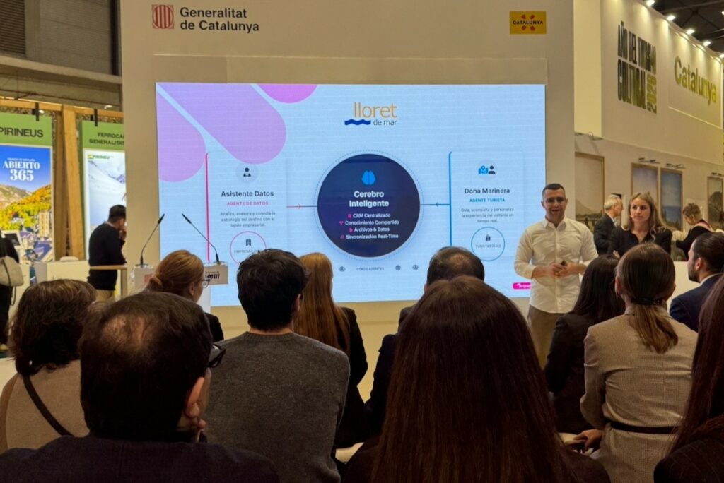 Un moment de la presentació a Fitur (Lloret Turisme)