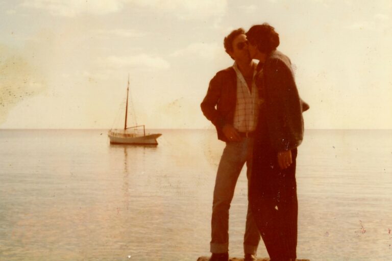 Josep Girbal i José durant un viatge a Eivissa el 1977 (Fons Josep Girbal i Prats)