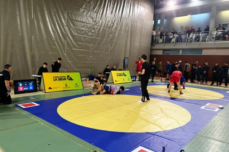 La competició de sambo (Club Esportiu Nova Unió)