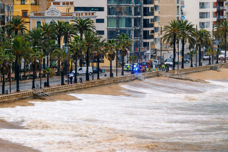 El temporal marítim a Lloret de Mar