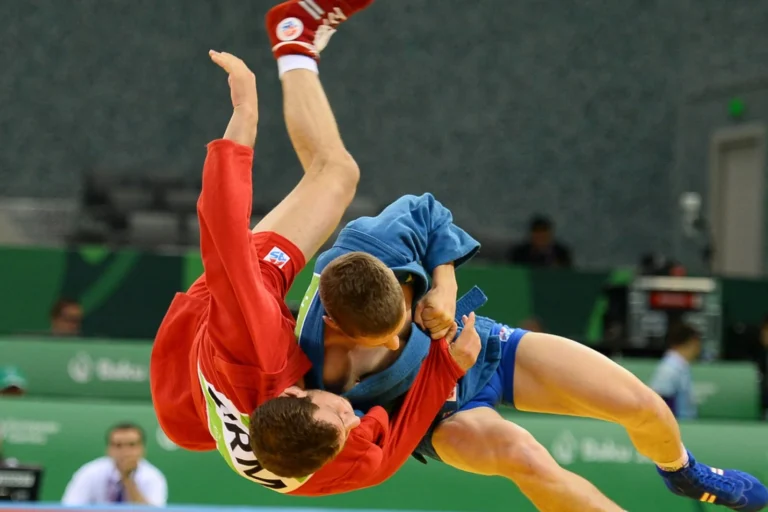 Un combat de Sambo (Wikipedia)