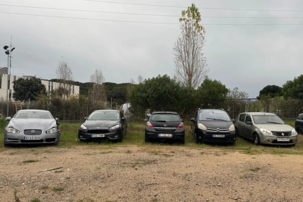 Alguns dels vehicles abandonats retirats (Ajuntament de Lloret de Mar)