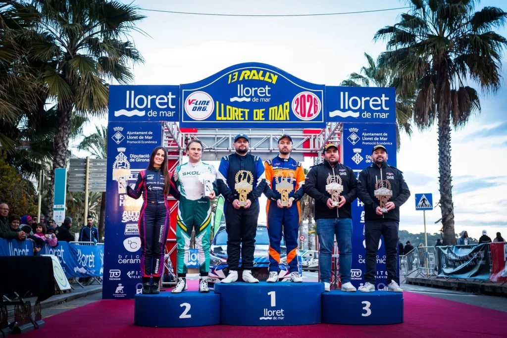 El podi del 13è Rally de Lloret (V-Line)