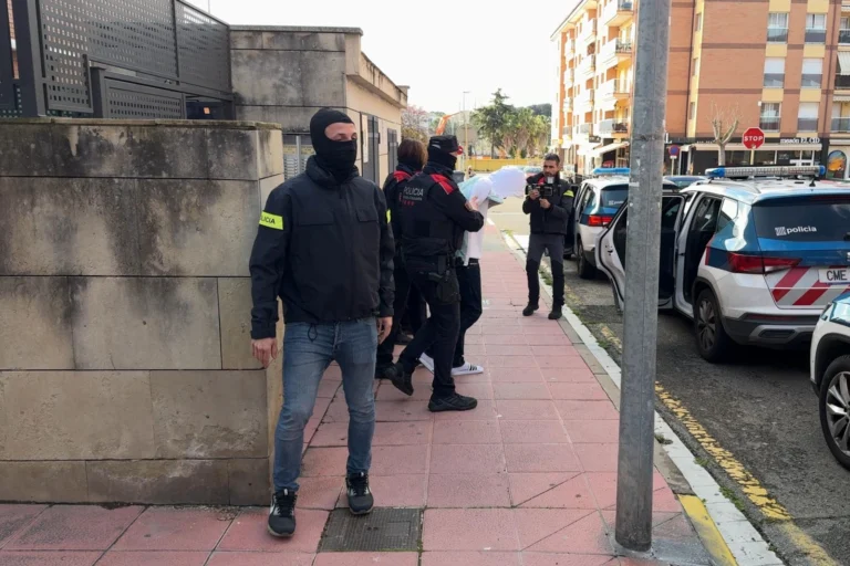 Un dels arrestats a Lloret de Mar (Gerard Vilà, ACN)