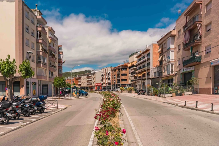L'estat actual de l'avinguda de Vidreres.