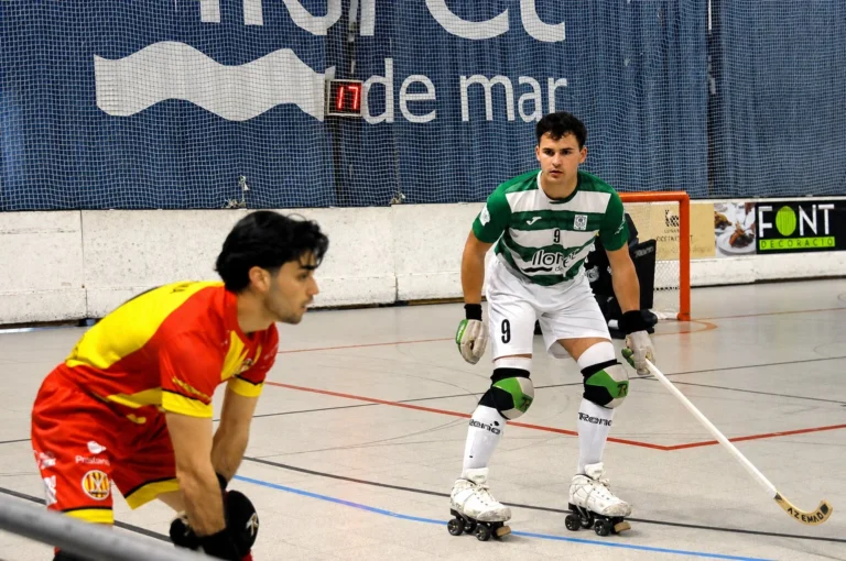 El Club Hoquei Lloret durant un partit