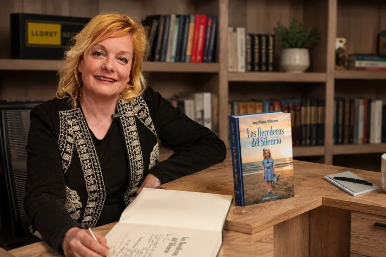 angelique amb la seva novela herederos del silencio horitzontal