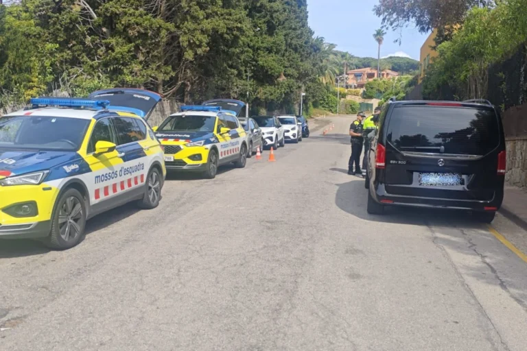 control policial de taxis a Blanes