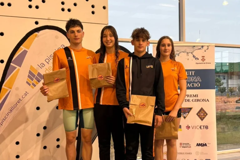 guanyadors del CN Lloret en el Trofeu Memorial Fusano disputat a la piscina