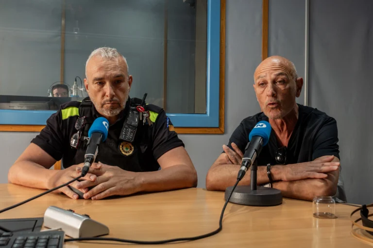 Óscar García i Gabriel Romero, als estudis de la ràdio