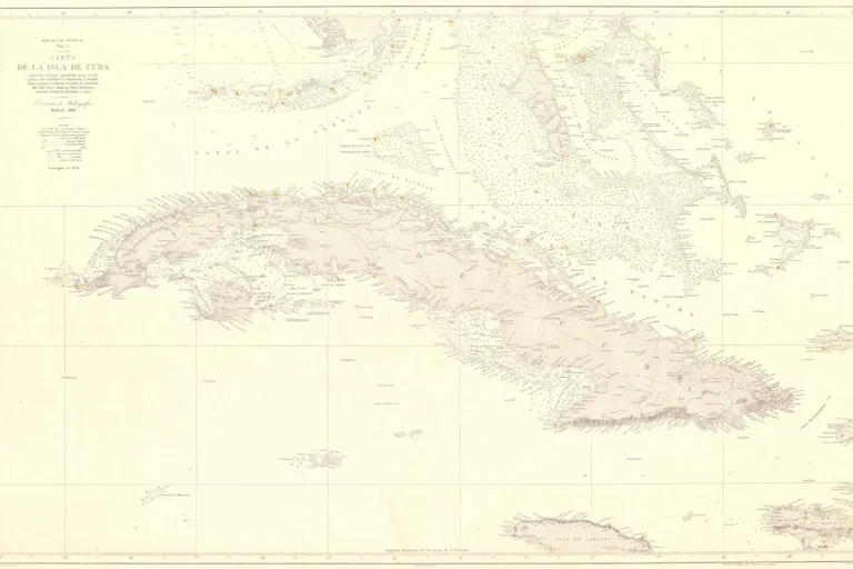 carta nautica illa Cuba
