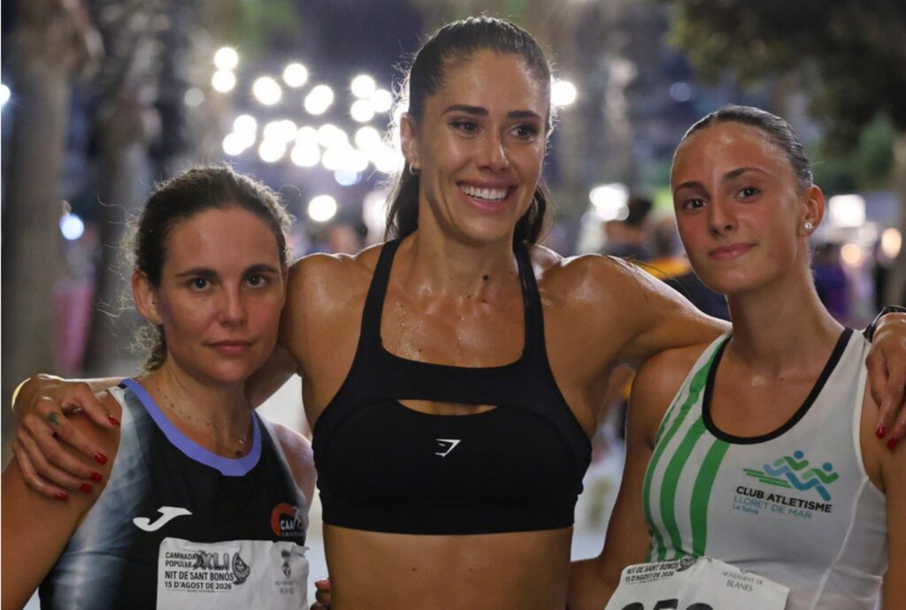 Podi femení de la cursa. (Foto: Aj. Blanes)