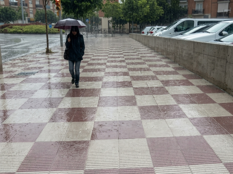 Episodi de pluja intensa a Lloret de Mar.