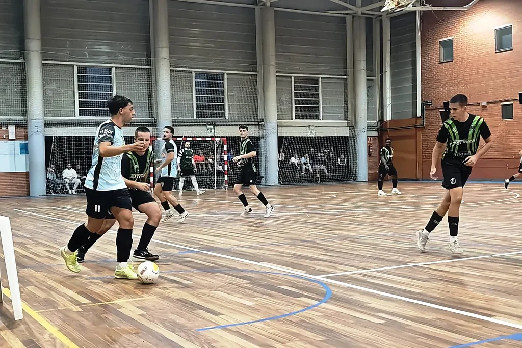 Un moment del partit d'aquesta jornada (Lloret Esportiu Futbol Sala)
