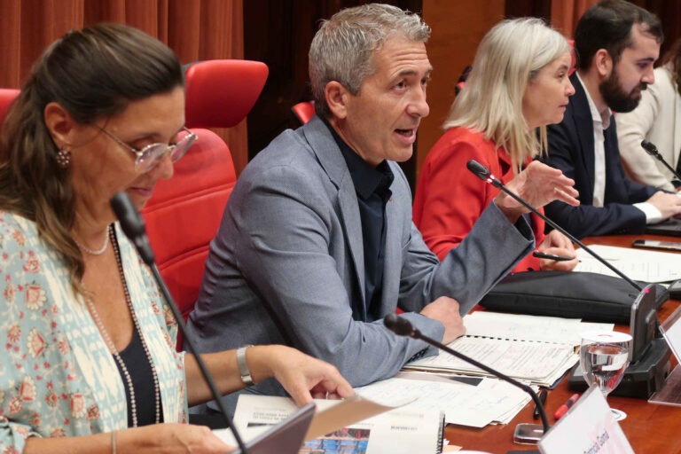 El conseller Josep Gonzàlez-Cambray, en comissió parlamentària (Parlament de Catalunya)