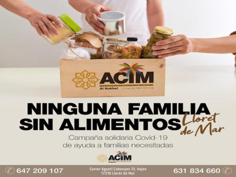 L’associació ACIM de Lloret promou la campanya ‘Cap família sense aliments’