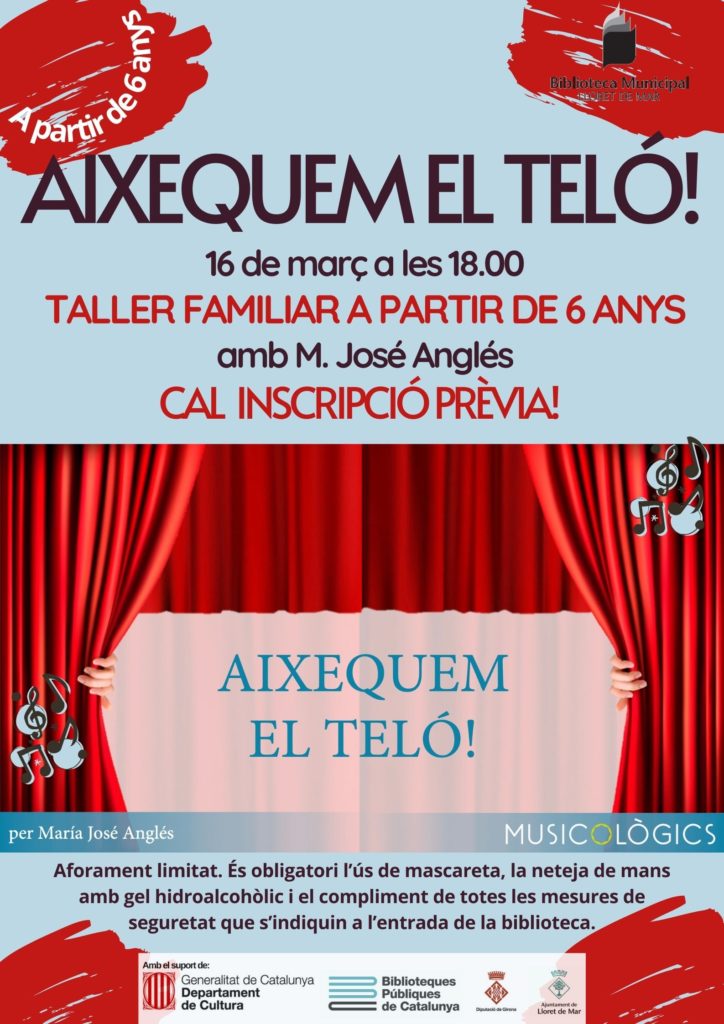 Taller familiar Aixequem el Teló sobre òpera.